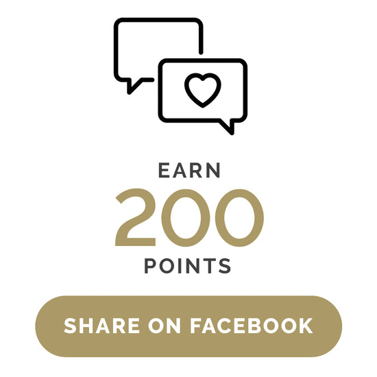 earn 200 points by sharing on Facebook