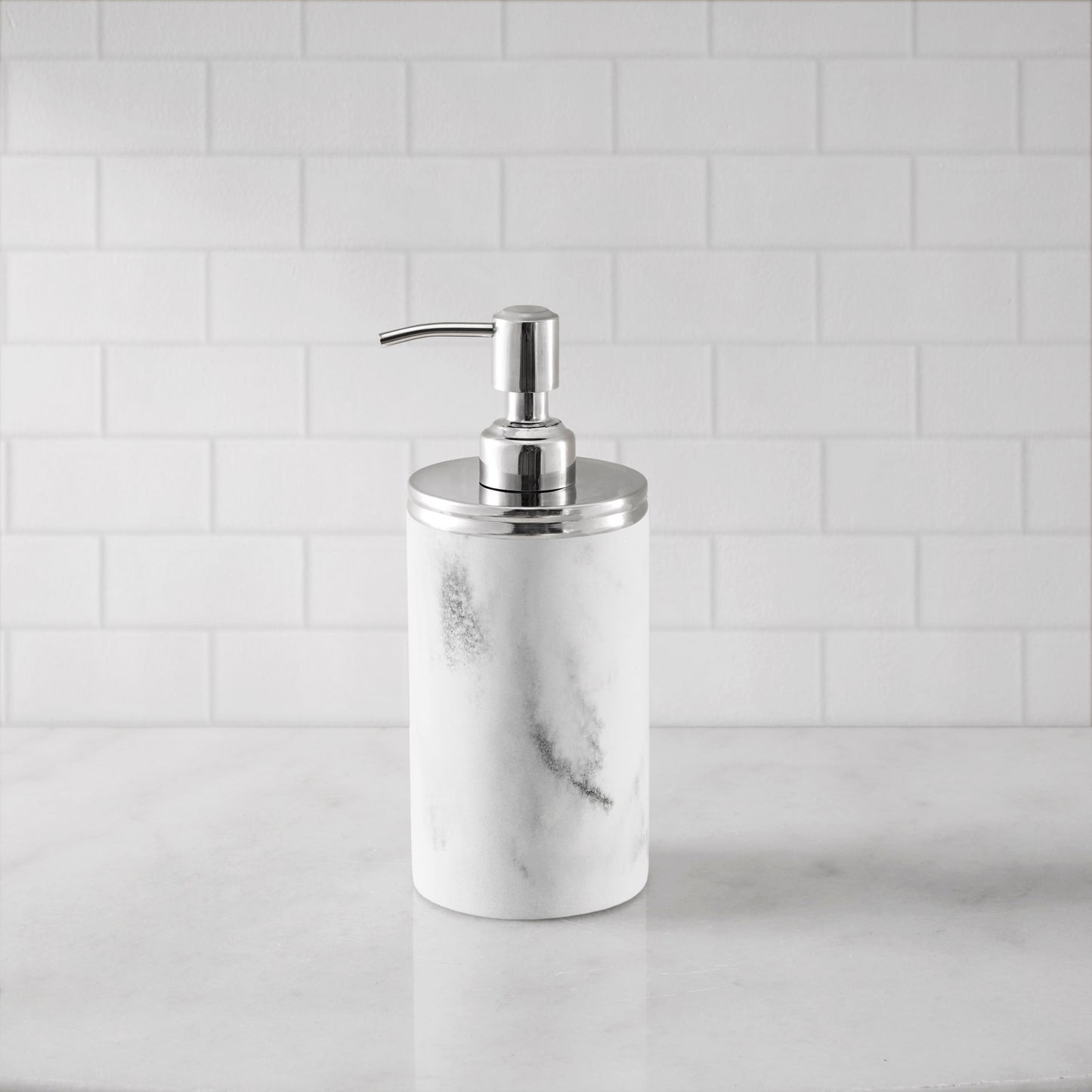 Croscil Silver Marbled Resin Lotion Pump