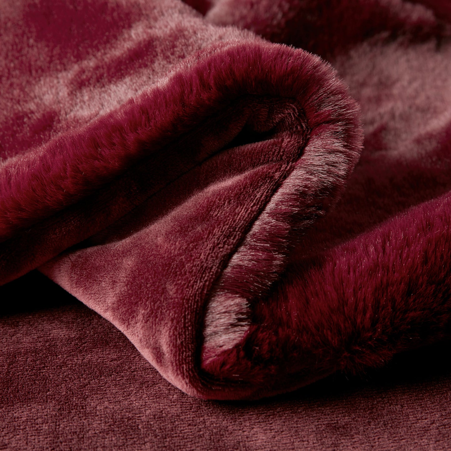 Croscil Solid Sable Fur Throw