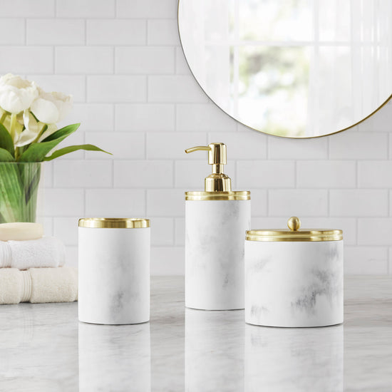Corsica Gold Marbled Resin Collection
