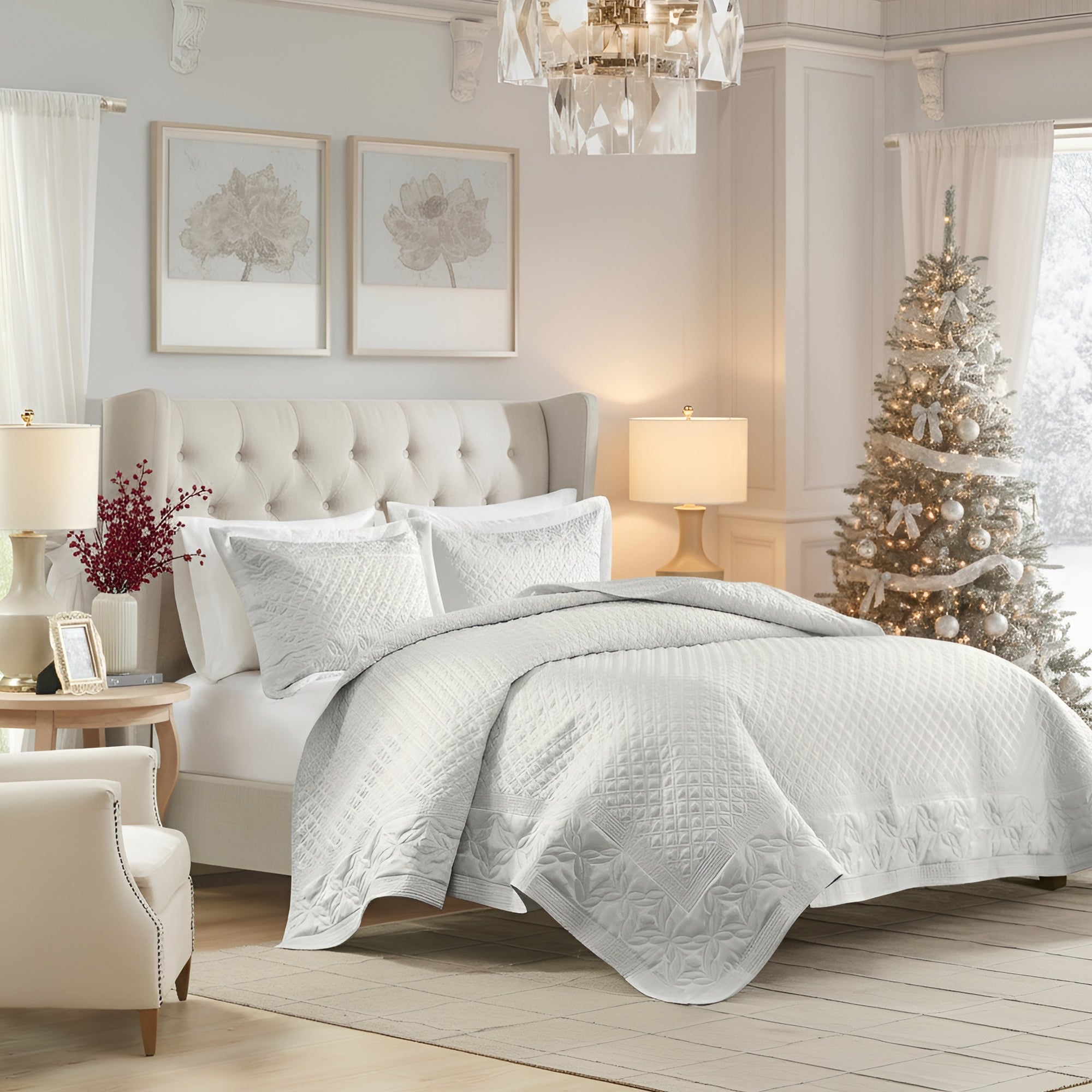 Croscill Classics - Versailles 3 Piece Quilt Set - Adult/Fashion