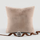 Sable Solid Faux Fur Square Decor Pillow