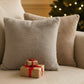 Sable Solid Faux Fur Square Decor Pillow
