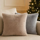 Sable Solid Faux Fur Square Decor Pillow