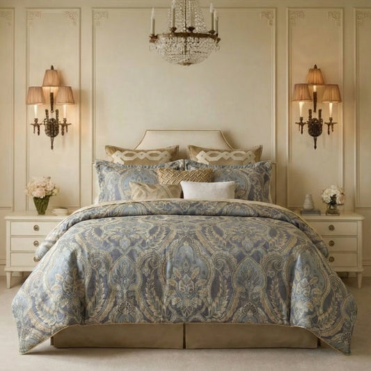 Julius Chenille Jacquard 4-Piece Comforter Set