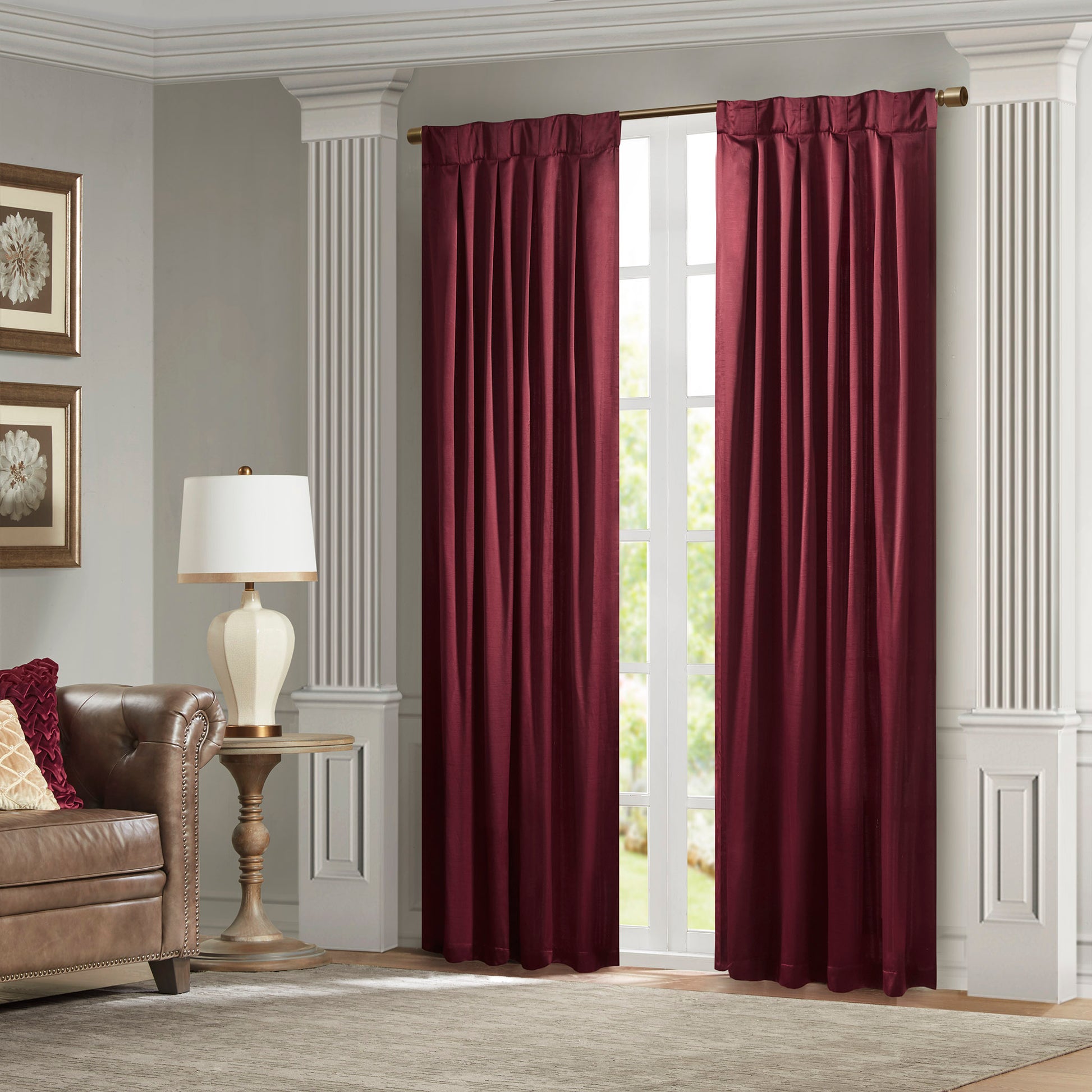 Croscill Classics Pleat Curtain Panel with Tieback (Single)