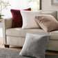 Croscil Solid Sable Fur Pillow with Zipper