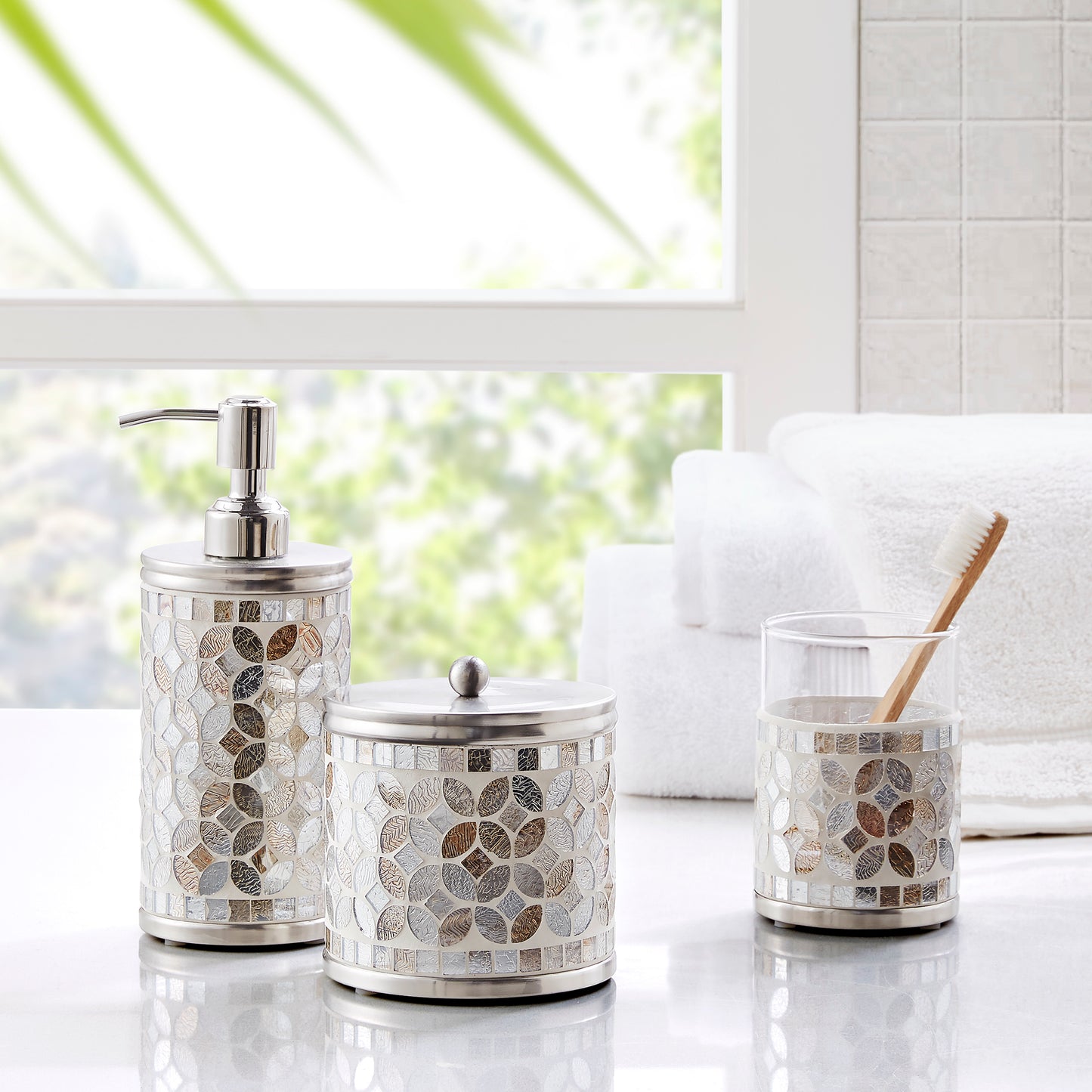 Croscil Mosaic Glass Jar