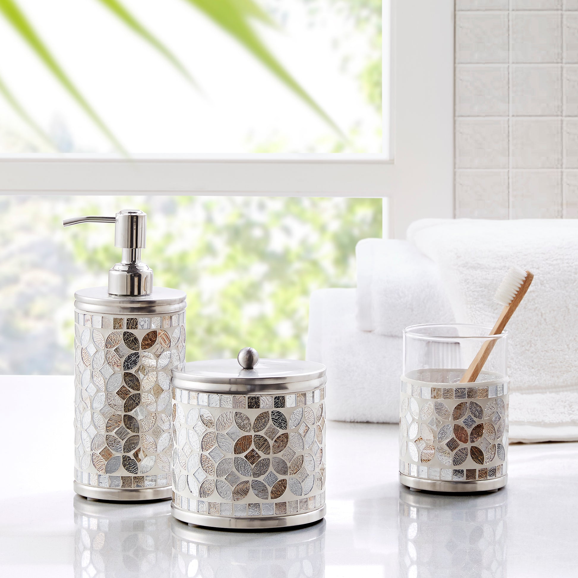 Croscil Mosaic Glass Jar