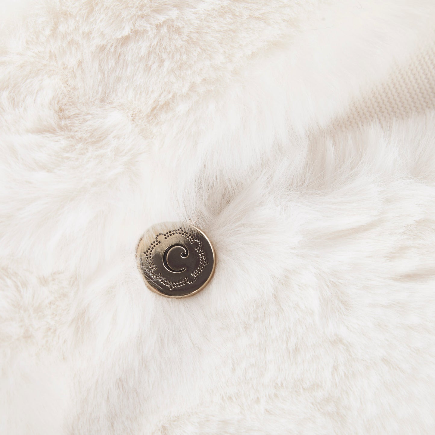 Croscil Solid Sable Fur Pillow with Zipper