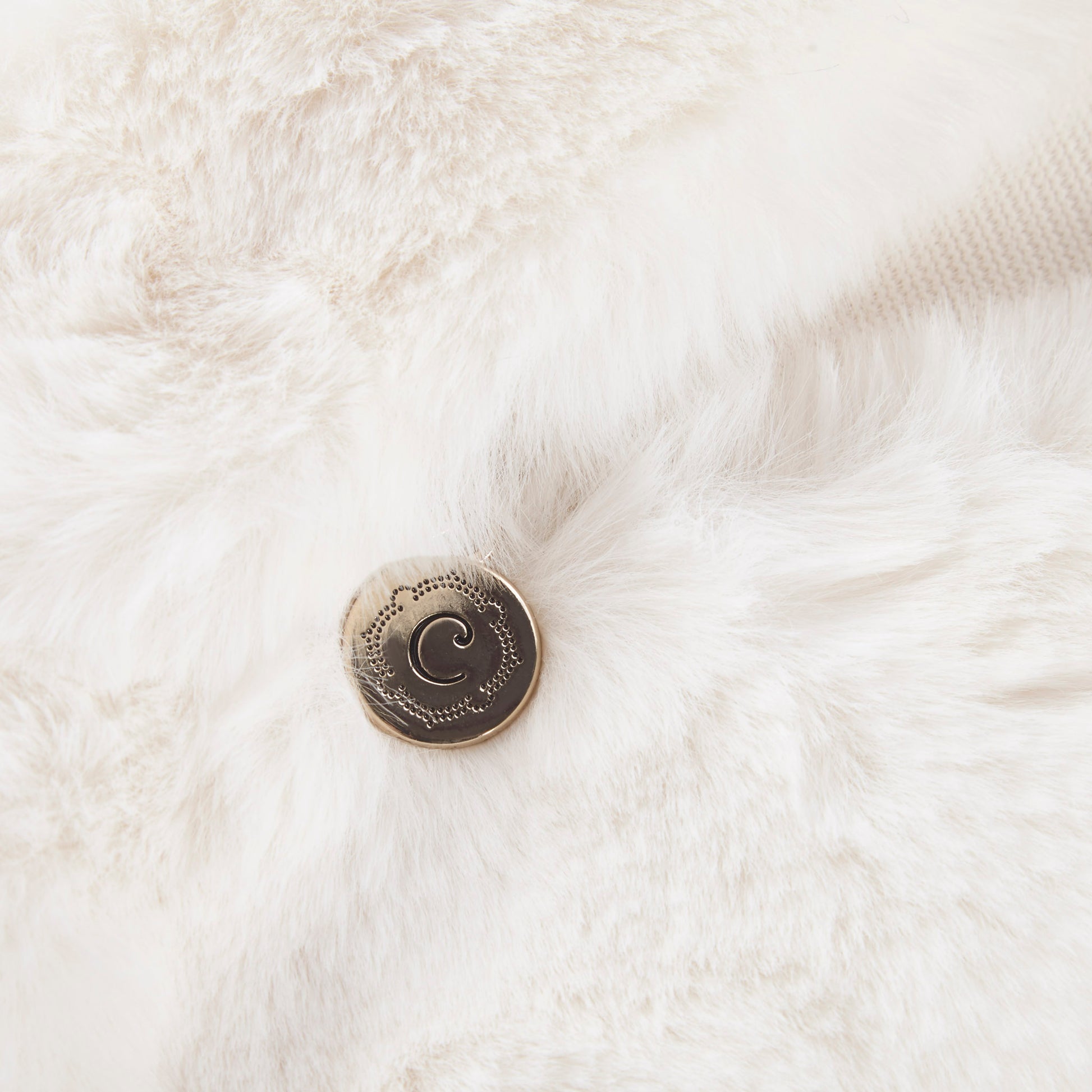 Croscil Solid Sable Fur Pillow with Zipper