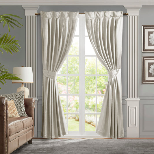 Croscill Classics Pleat Curtain Panel with Tieback (Single)