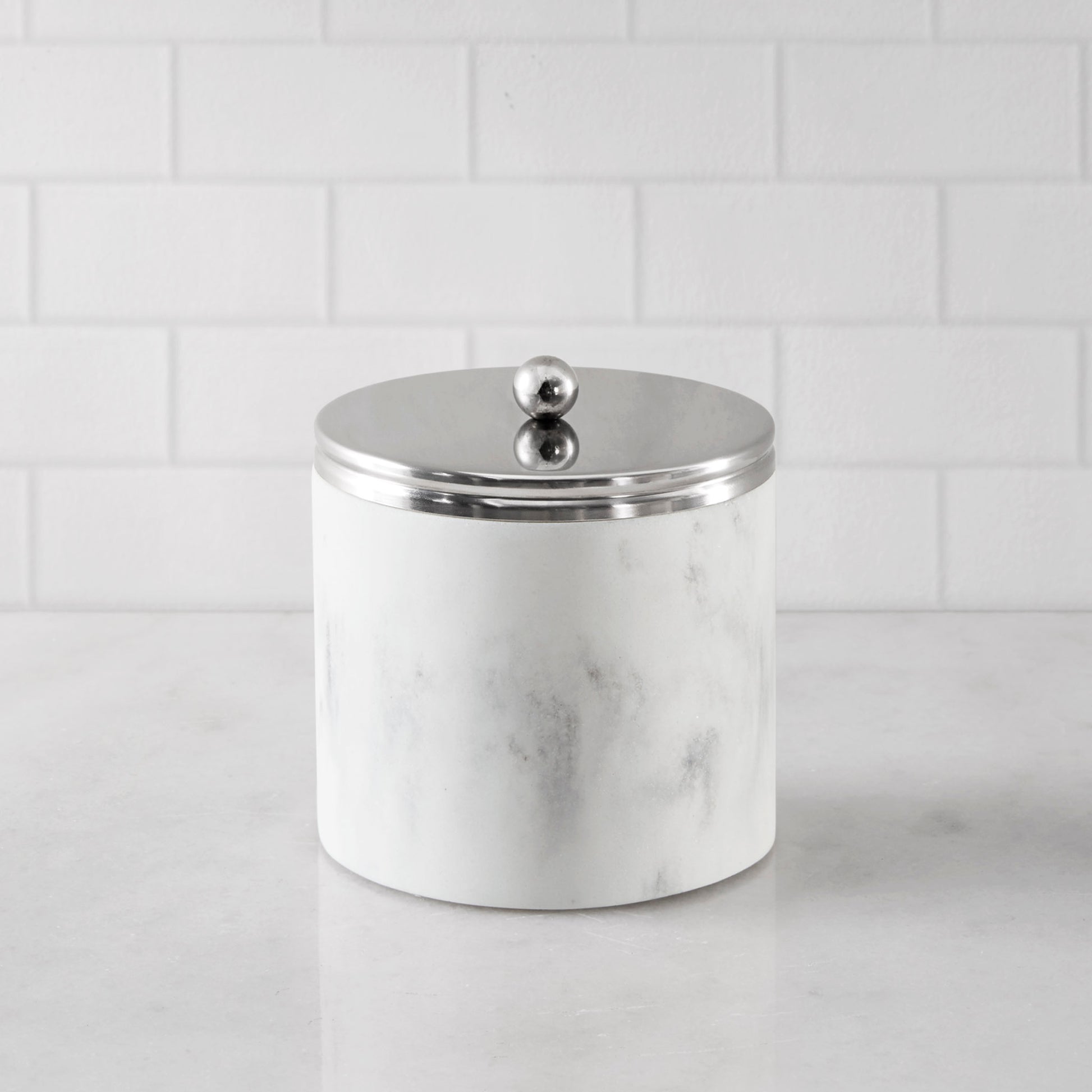 Croscil Silver Marbled Resin Tumbler