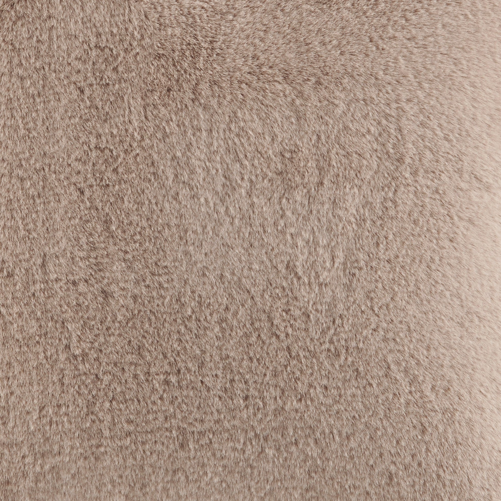 Croscil Solid Sable Fur Pillow with Zipper