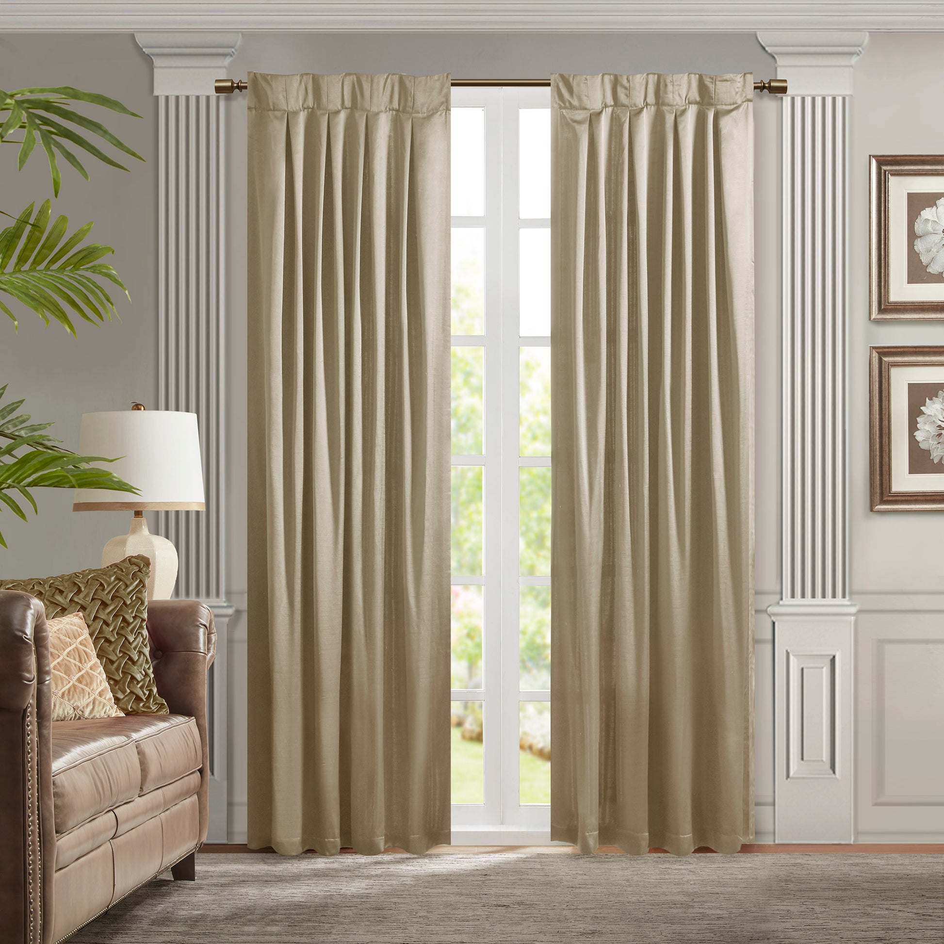 Croscill Classics Pleat Curtain Panel with Tieback (Single)