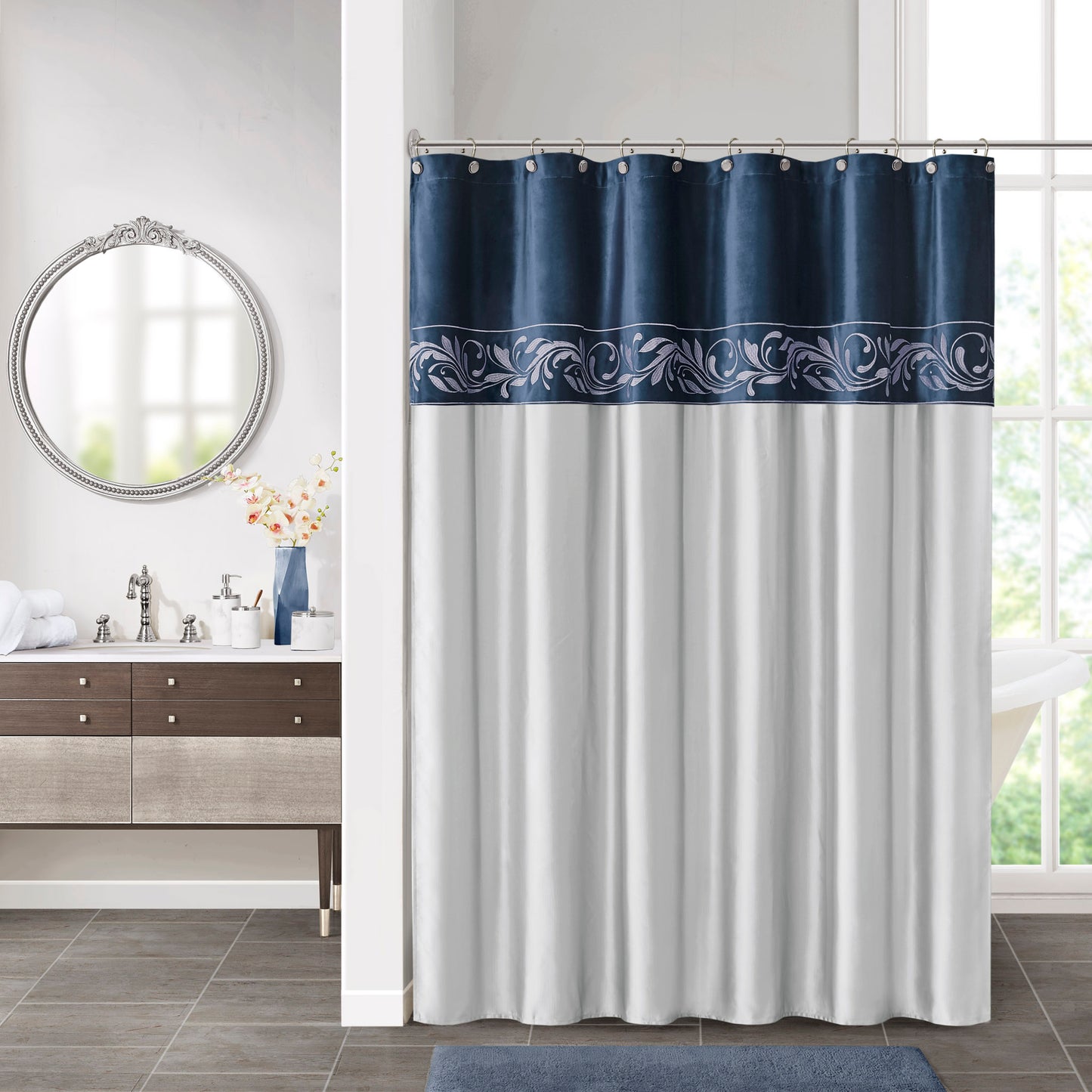 Croscill Classics Embroidery Shower Curtain