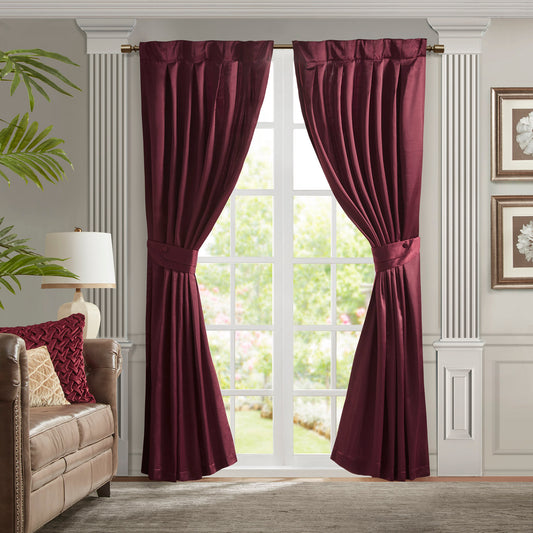 Croscill Classics Pleat Curtain Panel with Tieback (Single)