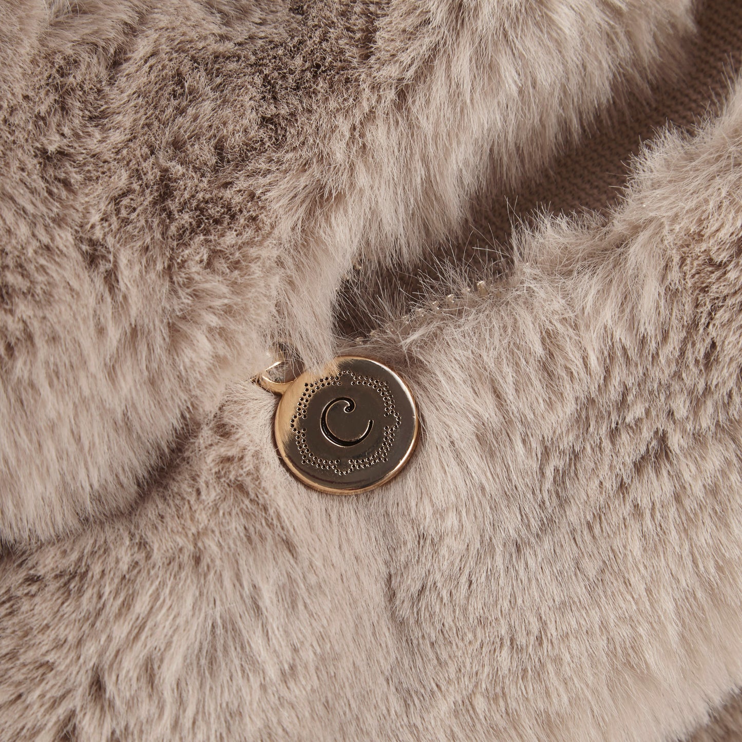 Croscil Solid Sable Fur Pillow with Zipper