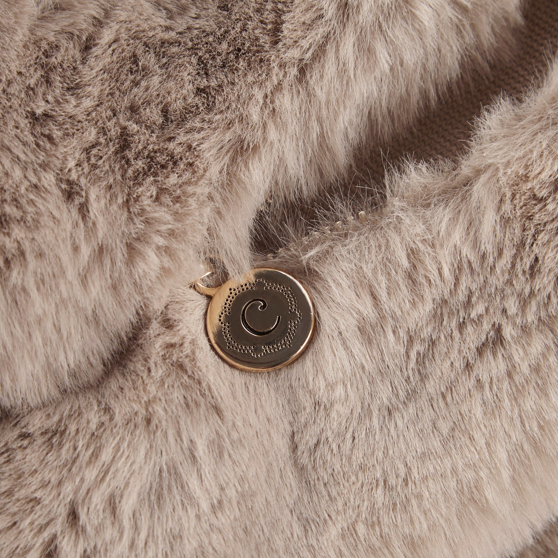 Croscil Solid Sable Fur Pillow with Zipper